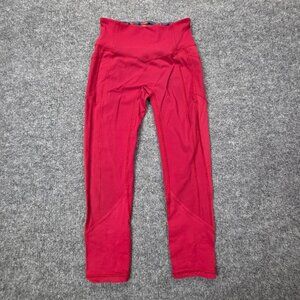 Lululemon Womens Legging Yoga Gym‎ Pants Berry Pink 24" Inseam Size 6
